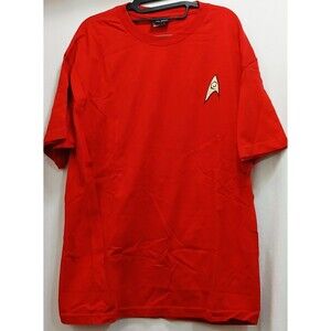 Star Trek TOS Federation Logo CBS Original Series Licensed Red 2013 Promo XL EUC